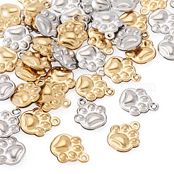 40 шт. 2-х цветные подвески из нержавеющей стали 304&nbsp;STAS-TA0003-43