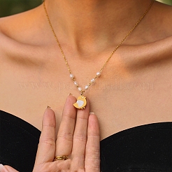 Collana con ciondolo a forma di pulcino in conchiglia naturale&nbsp;WG5B76B-01