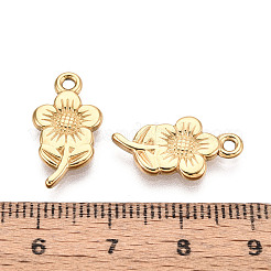 Подвески-цветы из нержавеющей стали 304&nbsp;STAS-T069-31G