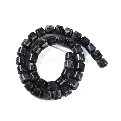 Натуральные нити бус из ларвикита G-L604-E07-01