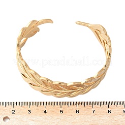 Браслеты-манжеты из нержавеющей стали 304 для женщин&nbsp;LS-BJEW-U032-21G