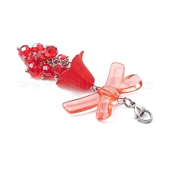 4 шт. подвесных украшений из стекла и акрила HJEW-TA00433