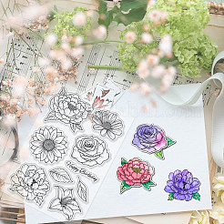 Individuelle transparente Stempel aus PVC-Kunststoff&nbsp;DIY-WH0448-0795