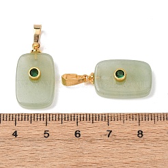 Colgantes naturales aventurina verde&nbsp;G-P628-01G-02