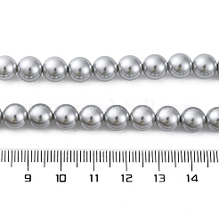 Ожерелья из круглых бусин из ракушечного жемчуга 8 мм NJEW-U026-15P