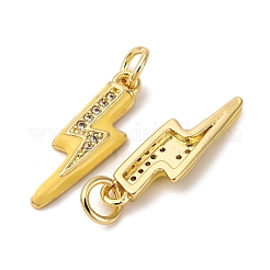 Pendentifs en laiton zircon cubique transparent&nbsp;ZIRC-A019-12G-A