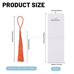100 шт. прямоугольная бумажная закладка-пустышка&nbsp;HJEW-GL0001-24