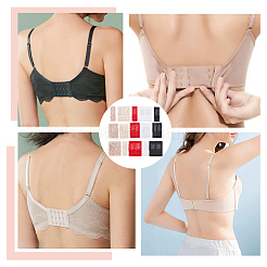 15 шт. 15 стиля 2 ряда x 2/3/4 крючка полиэстеровый удлинитель бюстгальтера для нижнего белья&nbsp;DIY-BC0012-41