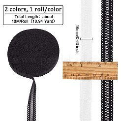 2 рулон двухцветной полиэстеровой эластичной ленты&nbsp;SRIB-OC0001-04