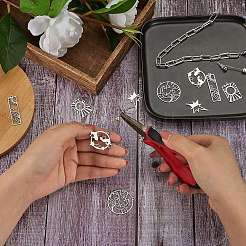 12 шт. 6 стиля подвески из нержавеющей стали 201 STAS-SZ0002-21