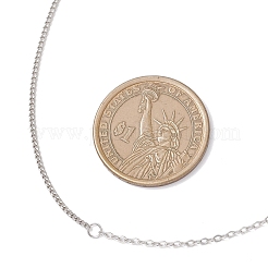 Женские ожерелья-цепочки панцирного плетения из латунного кабеля толщиной 1.5 мм&nbsp;NJEW-JN05555-01