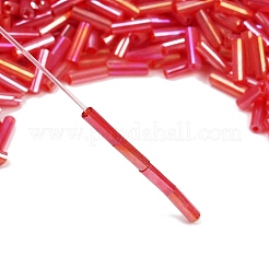 Прозрачные цвета радуги стекло стеклярусом&nbsp;X-TSDB6MM165B