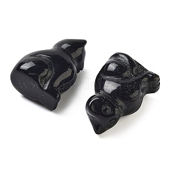 Резные фигурки из натурального обсидиана&nbsp;DJEW-L023-B26