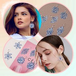 Набор для изготовления сережек с цветком своими руками DIY-SZ0008-53