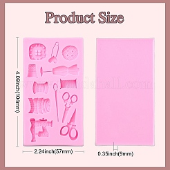 2 шт. силиконовые Молды для шоколада с тематикой шитья для самостоятельного приготовления выпечки&nbsp;ST-CJ0007-56