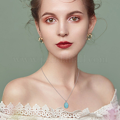 1 pz. 925 cabochon pendenti in argento sterling&nbsp;STER-GA0001-45