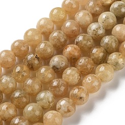 Бусины из натурального желтого граната&nbsp;G-Z129-C01-8mm-01