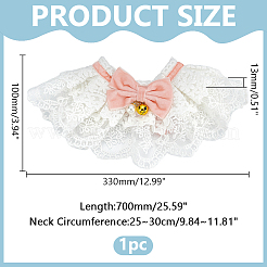 Bavoirs pour chien en polyester avec nœud papillon&nbsp;AJEW-WH0651-22B-04