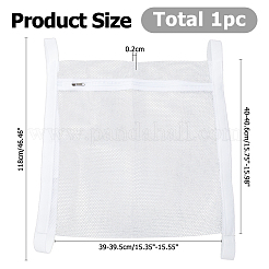 Полиэстеровая сетка для чистки обуви мешки для стирки на молнии&nbsp;ABAG-WH0044-66B