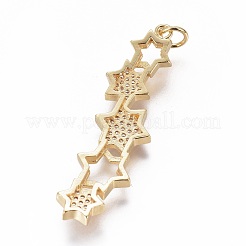 Латунные микро проложить кубического циркония подвески ZIRC-L083-016G