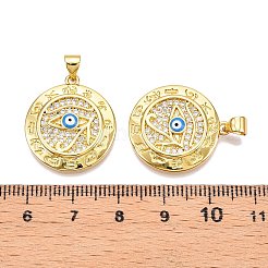 Латунные микропаве прозрачные подвески с фианитом&nbsp;ZIRC-N039-129-NF