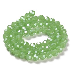 Стеклянные бусины с гальваническим покрытием  EGLA-A035-J10mm-A01