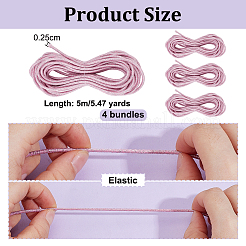 4 моток круглого эластичного шнура&nbsp;OCOR-OC0001-84A