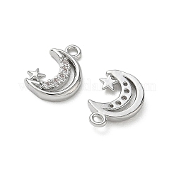 Ciondoli in ottone zirconi chiari micro pavé&nbsp;KK-P355-03P