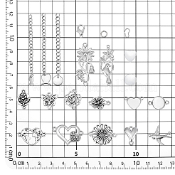 DIY-Kits zur Herstellung von Gliederarmbändern aus Edelstahl und Legierung&nbsp;DIY-PH0029-29