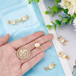 6 шт. подвески из искусственной ракушки и жемчужной смолы KK-BBC0004-20