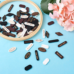 300 шт. 15 стильных деревянных звеньев Schima superba&nbsp;WOOD-TA0001-47