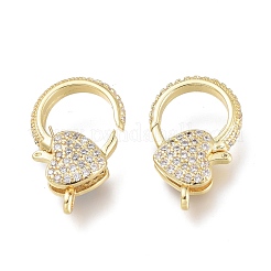 Латунный микро pave прозрачный кубический цирконий лобстер ZIRC-Q024-15G