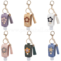 6 шт. 6 цвета или настольные пустые дорожные брелки для бутылок&nbsp;KEYC-SC0001-57A