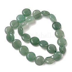 Естественный зеленый авантюрин бисер нитей&nbsp;G-L648-B24-15mm-01