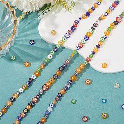 Ручной работы стеклянная бусина тысячецветник нитей LAMP-LT0001-09C