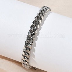 Браслеты из кубинской цепочки из нержавеющей стали 304 для женщин&nbsp;BJEW-G779-03P