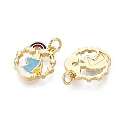 Латунь эмаль подвески&nbsp;KK-N277-04G