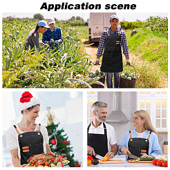 Фартук из хлопчатобумажной ткани&nbsp;AJEW-WH20060-29B