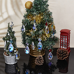 Стекло подвесные украшения&nbsp;HJEW-UN0001-16