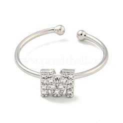 Латунные открытые манжеты для женщин RJEW-F162-02P-M