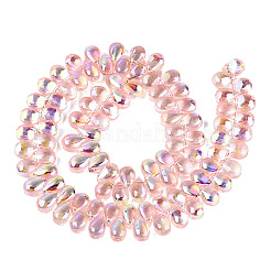 Chapelets de perles en verre transparent électrolytique&nbsp;EGLA-N057-01A-06