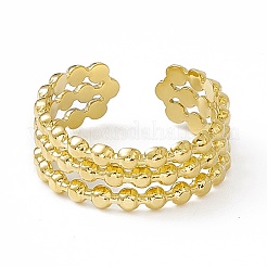 Ионное покрытие(ip) 304 нержавеющая сталь манжета кольцо для женщин RJEW-C060-18G