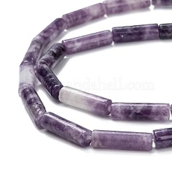 Natürliche Lepidolith / lila Glimmer Steinperlen Stränge&nbsp;LS-G-F247-45