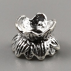 Тибетском стиле сплав шарик крышки FIND-WH0291-08AS