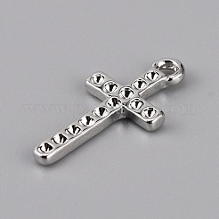 Supports de pendentif en alliage avec strass&nbsp;FIND-WH0045-52A