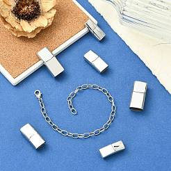 6 шт. 3 стиля магнитных застежек из нержавеющей стали 304 с клеевыми концами&nbsp;STAS-CJ0003-26