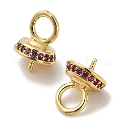 Латунный микро-паве кубический кубик циркония жемчужина&nbsp;KK-S397-05B