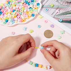 700шт 11 стиля непрозрачные акриловые бусины&nbsp;MACR-SC0001-73