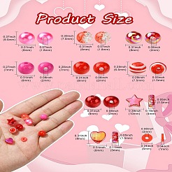 Kit de recherche de fabrication de bijoux en perles à faire soi-même pour la saint-valentin&nbsp;DIY-CJ0002-29