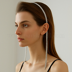 2 шт. 2 стиля резинки для волос с железом и стразами OHAR-HY0001-05